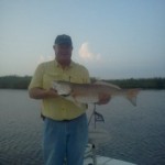 Big Redfish on the water with Captain Dave